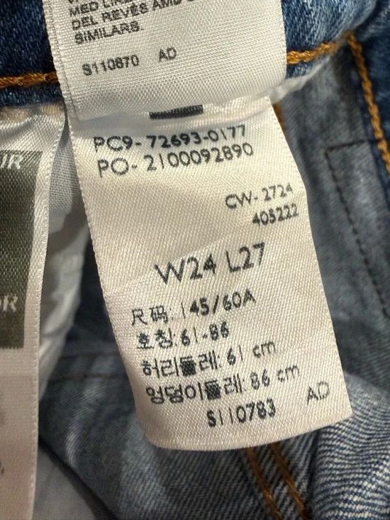 LEVI’S Ribcage Straight Ankle Jeans size 24 High Rise - Picture 9 of 11